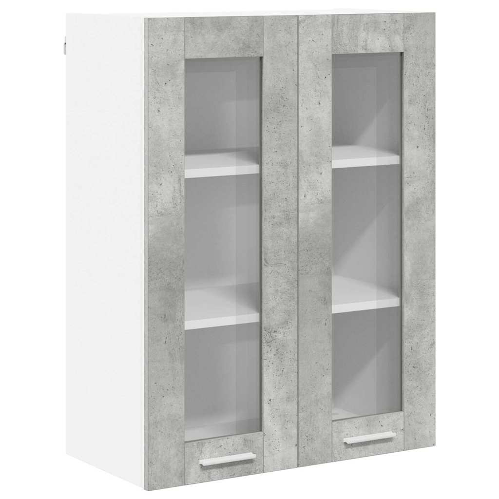 Hanging Cabinet with Shelf Riga Concrete Grey 60 x 31 x 80 cm